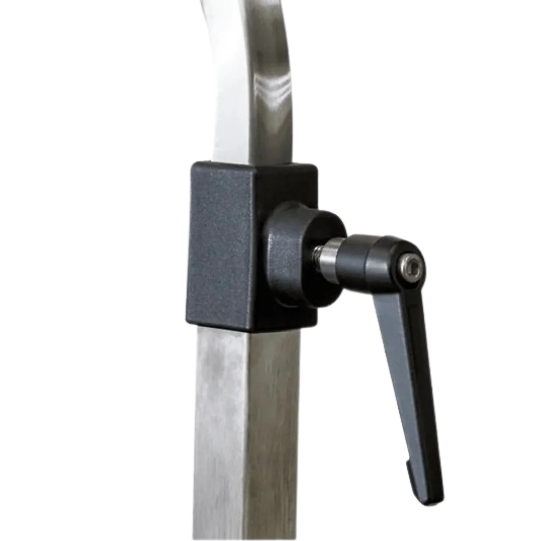 "50"" Dog Grooming 908 Electric Table without Drawer by Waggz","Metal grooming arm clamp with black adjustment lever"