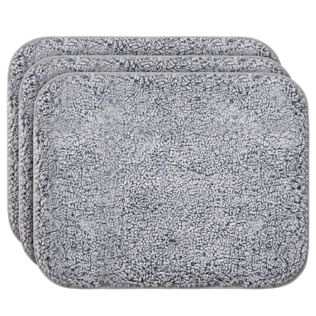 Puppywarmer Fleece Inserts,"Stack of three gray fleece insert pads"