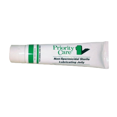 Priority Care® OB Lube,"White lubricant jelly tube with green label"