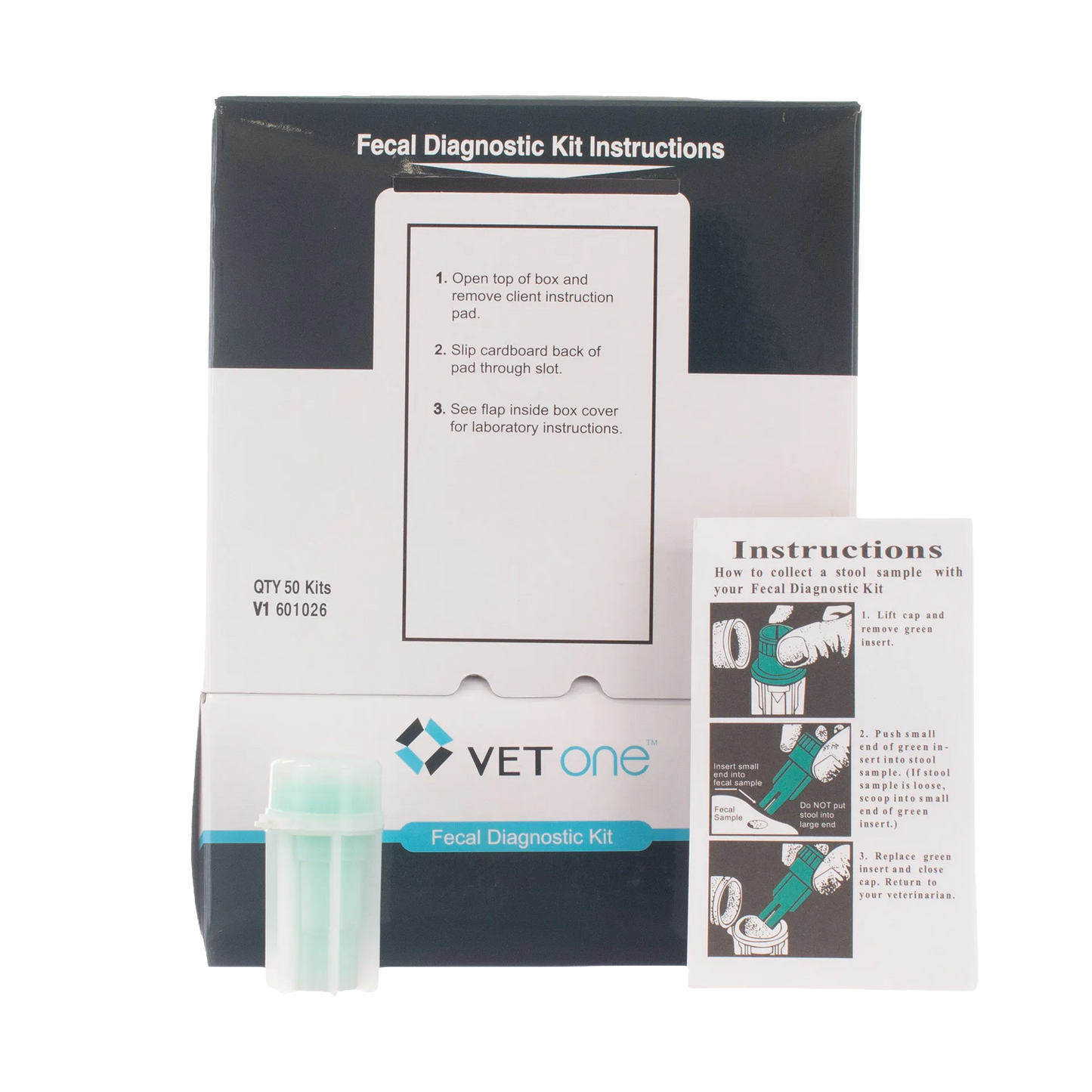 Fecal Float Device,"Box with sample vial and instruction sheet"