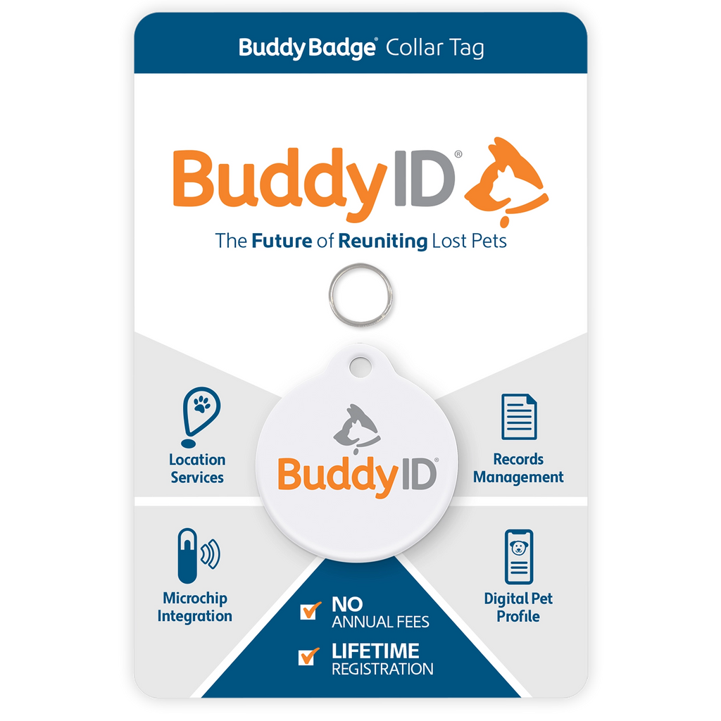 BuddyID® BuddyBadge® Collar Tag with Registration