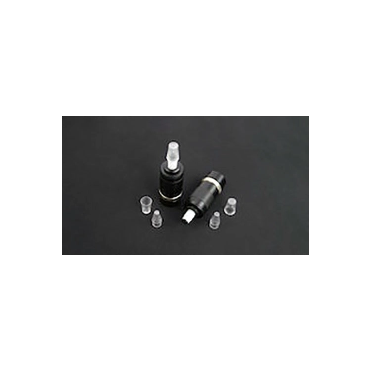 iSperm Sampling Chips,"Two black cylindrical devices with four clear caps"