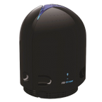 Airfree® Air Purifier,"Black dome-shaped air purifier with blue top accent"