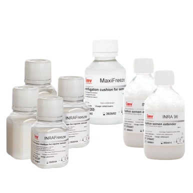 Extender INRA Freeze Kit,"Group of white bottles in assorted sizes"