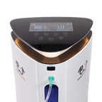 Puppywarmer® Oxygen Concentrator,"Front view of oxygen concentrator with display and tubing port"
