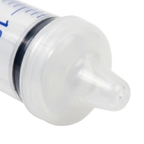 Puppywamer Latchons Syringe Nipple Feeders,"Close-up of syringe with silicone nipple tip"