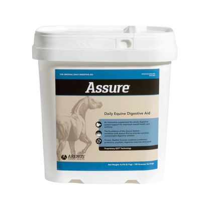 Assure®,"White plastic bucket with snap lid and front label"