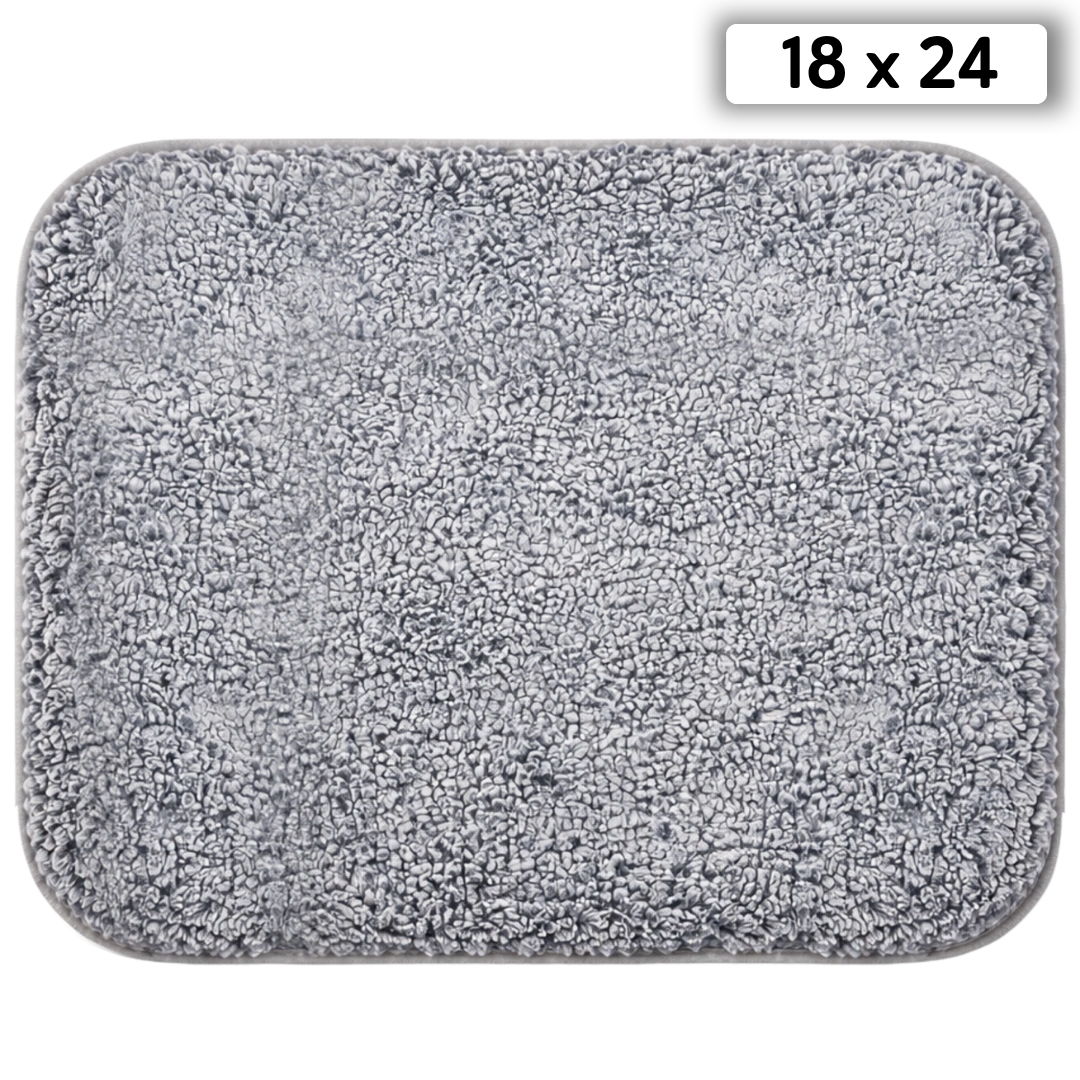 Puppywarmer Fleece Inserts,"Gray fleece pad with rounded corners"