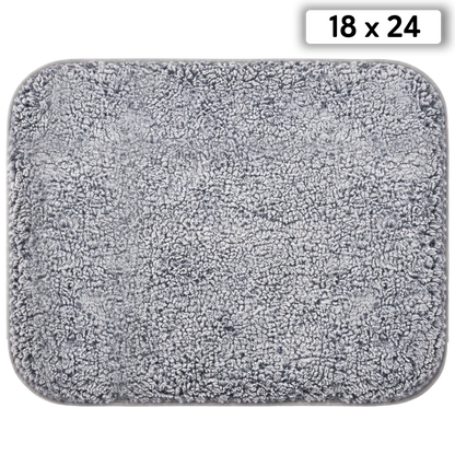 Puppywarmer Fleece Inserts,"Gray fleece pad with rounded corners"