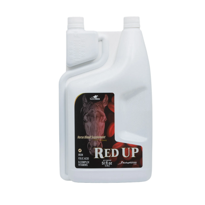 BotuMix Red Up Supplement,"White jug bottle with dual caps and measuring chamber"