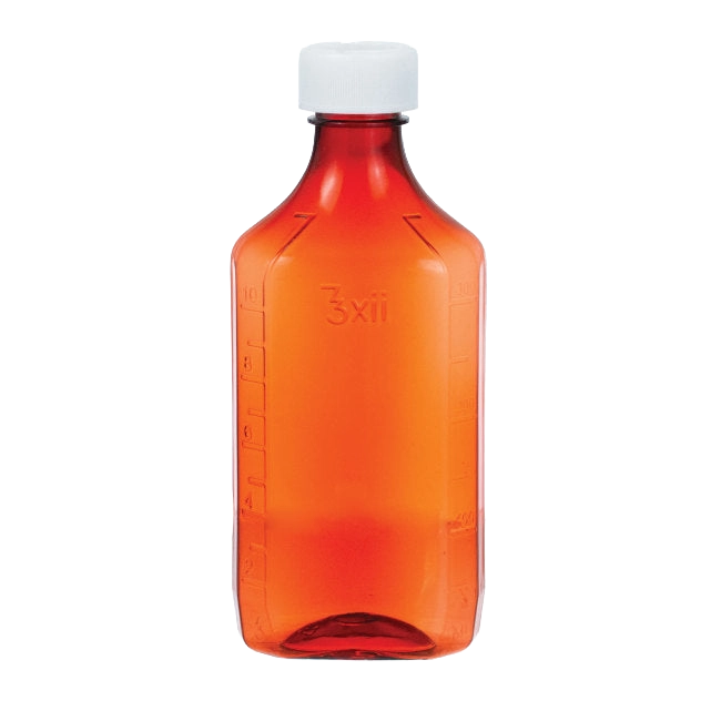 Amber Bottles,"Amber bottle with white screw cap"