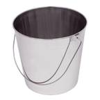 Stainless Steel Pails,"Metal pail with wire handle"
