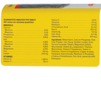 Vi-Sorbits®,"Yellow bottle label side with supplement facts panel"