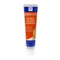 BrushMate ToothPaste,"Toothpaste tube with orange and blue label and dog image"