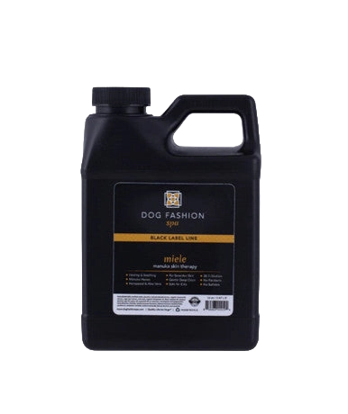 Miele Manuka Honey Shampoo,"Black shampoo canister bottle with handle and screw cap"