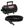 Air Force Blaster Variable Speed Dryer,"Black canister dryer with coiled hose and handle"