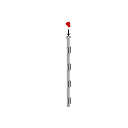 Cane Tabs,"Single metal tab strip with hooked loops"