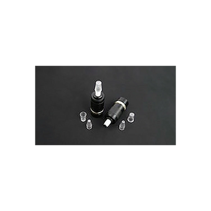 iSperm Sampling Chips,"Two black cylindrical pieces with four clear caps"
