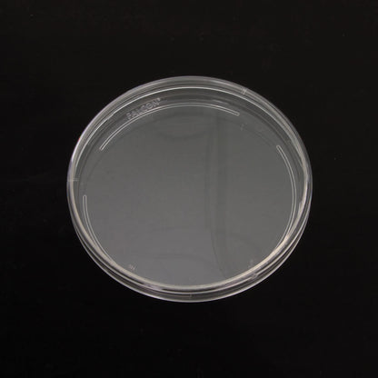 Petri Dish 100x15mm,"Clear round petri dish with lid, top view"