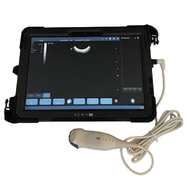 ScanX Portable Ultrasound,"Portable ultrasound tablet with attached probe and cable"