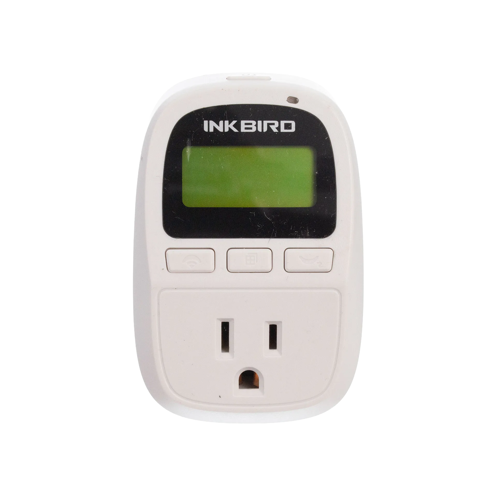 The Whelping Nest,"White plug-in controller with digital screen and outlet"