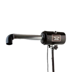 Top Gun Stand Dryer Variable Speed,"Black stand dryer with curved nozzle on tripod stand"
