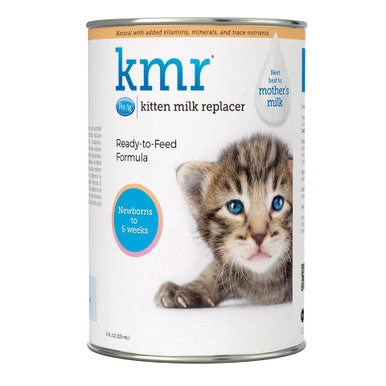 KMR®,"Can with kitten image on milk replacer label"