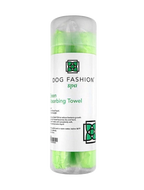 Absorption Towel,"Rolled green towel in clear plastic tube"