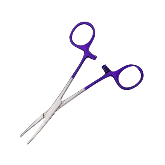 Aaronco Hemostat Straight with Purple handles