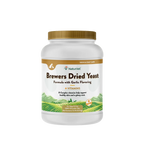 Brewers Dried Yeast Formula with Garlic Flavoring,"White supplement jar with gold cap and landscape label"