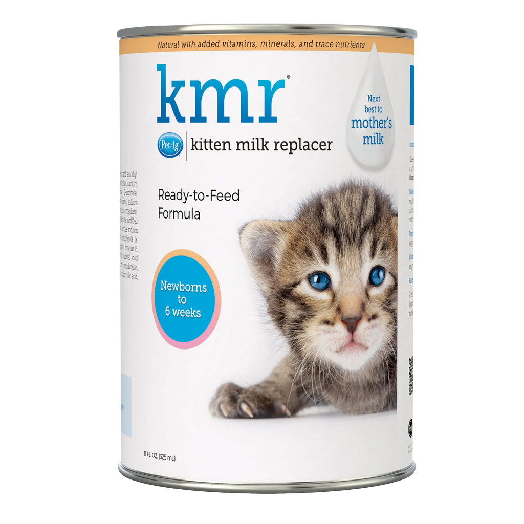 KMR®,"Front view of canned kitten milk replacer with kitten image"