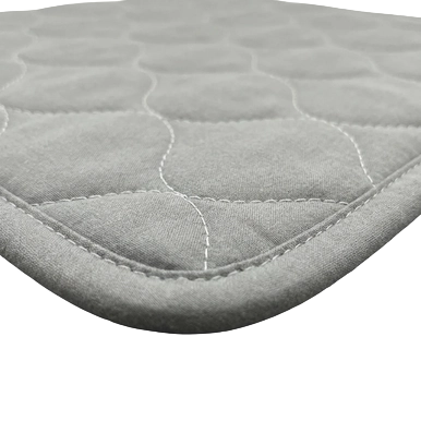 Puppywarmer Whelping Box Pad,"Gray quilted pad corner detail"