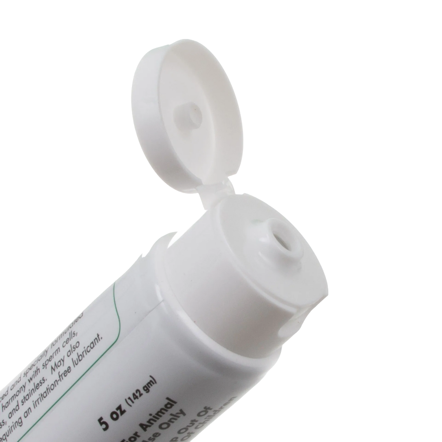 X-Ceed Non-Spermicidal Lubricant,"White squeeze bottle with open flip-top cap"