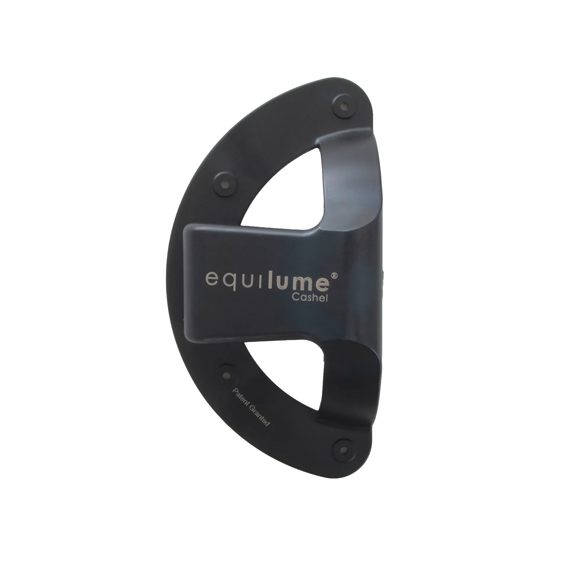 Equilume Replacement Cup,"Black semicircle mounting cup with curved opening"