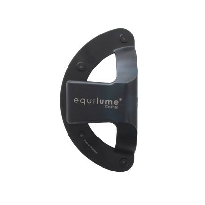 Equilume Replacement Cup,"Black semicircle mounting cup with curved opening"