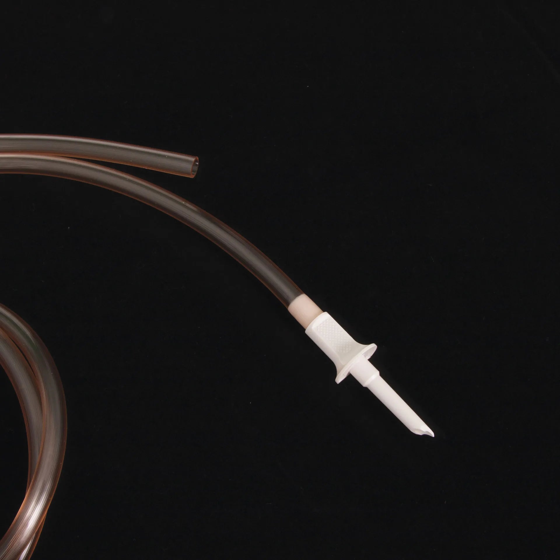 Long Foley Y-Junction w/spike,"Clear tubing with white spike connector"
