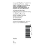 Breeder's Edge® Oxy Momma®,"Back label panel with feeding directions and barcode"