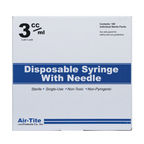Sterile 3ml Syringe Luer Lock 20x1.5,"White product box with blue band label"
