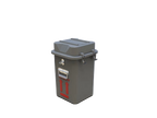 VS2-1 Vapor Shipper,"Gray shipping container with hinged lid and front handle"