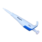 10 ul pipetter for Immuno-Chek G - IgG Test Kit,"White pipetter with blue thumb grip and hooked handle"
