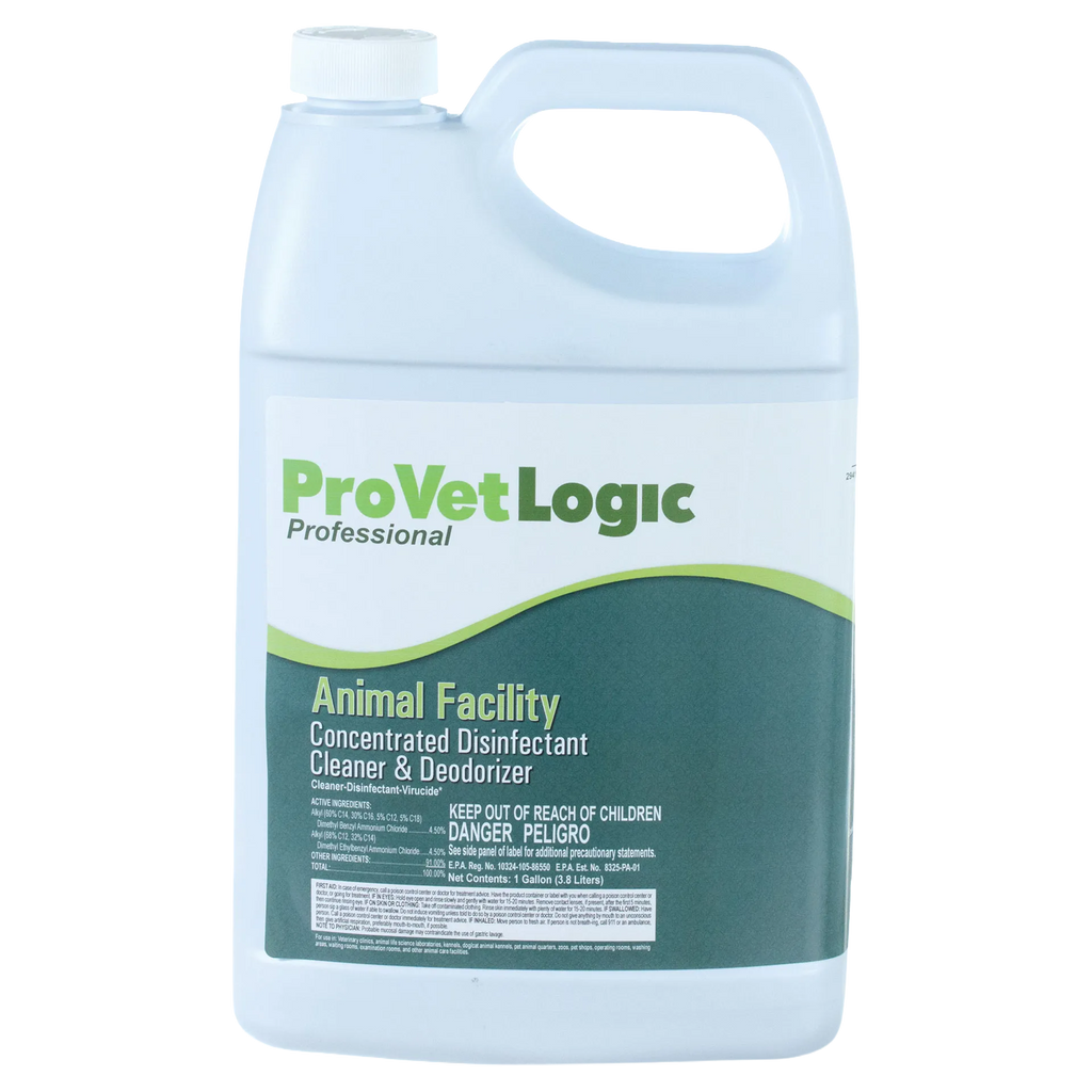 Animal Facility Disinfectant,"Plastic gallon jug with handle and screw cap"