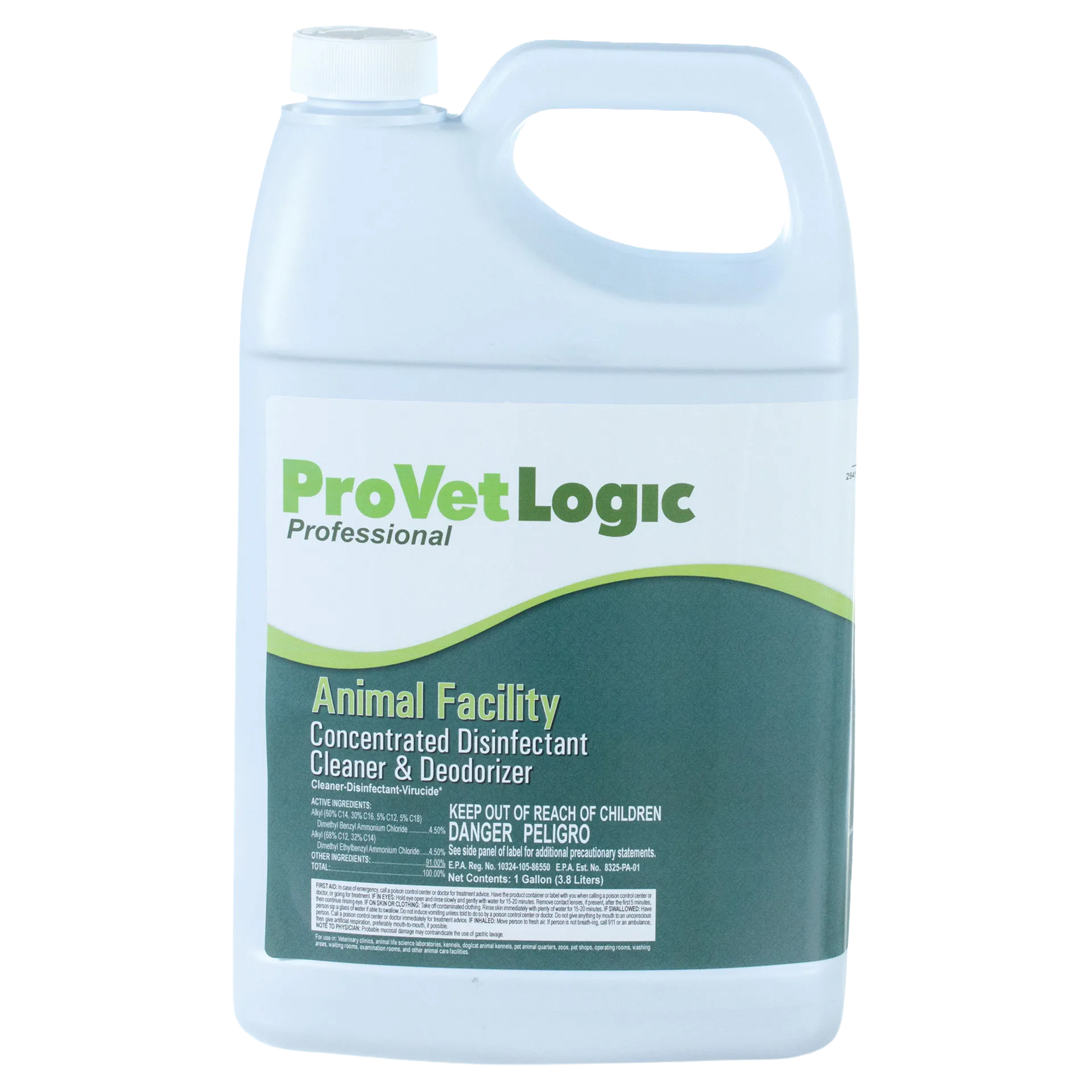 Animal Facility Disinfectant,"Plastic gallon jug with handle and screw cap"