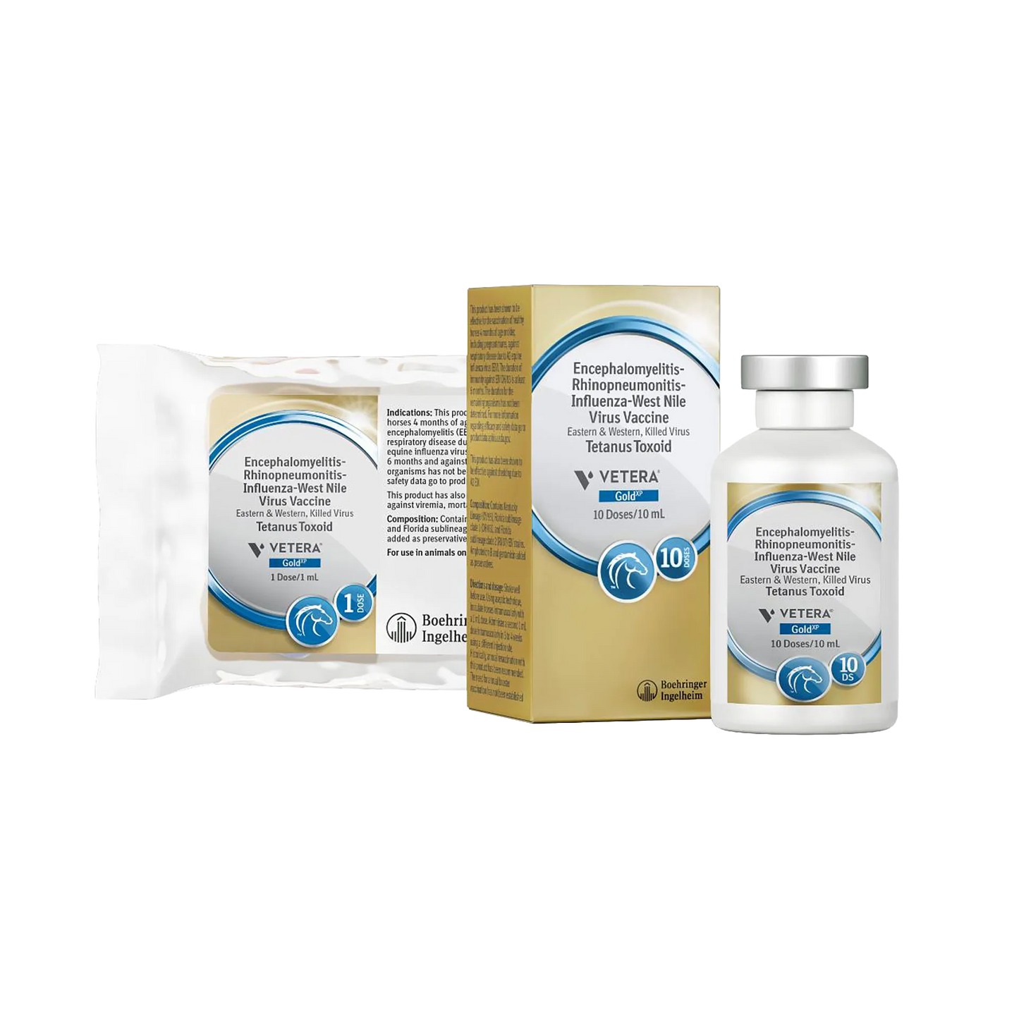 VETERA® GoldXP, Single Dose,"Vial with carton and sealed pouch"