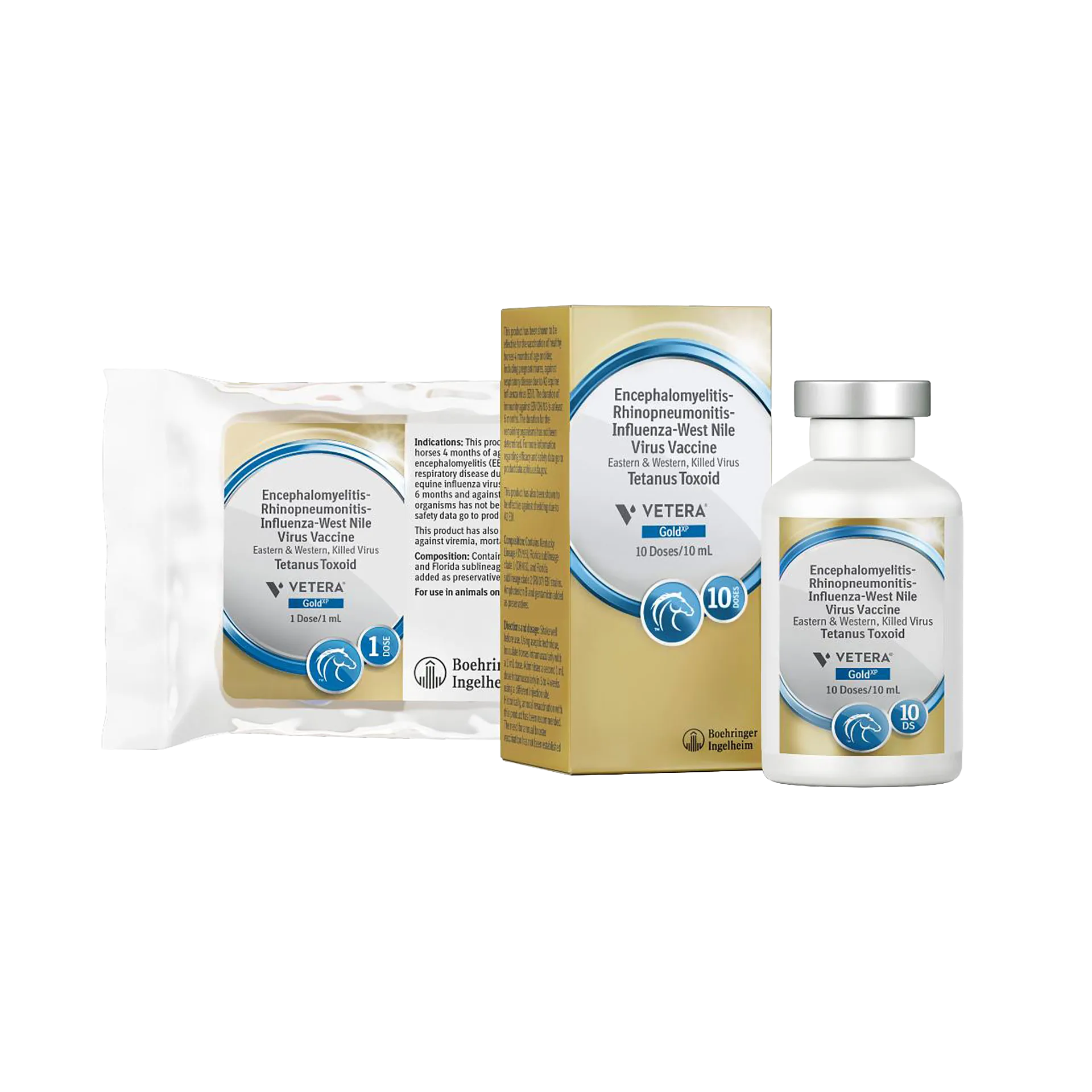 VETERA® GoldXP, Single Dose,"Vial with carton and sealed pouch"