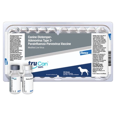 TruCan™ DAPPi (Duramune Max 5),"Plastic vaccine tray package with two vials"
