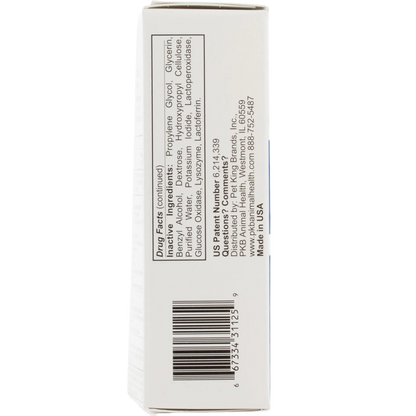 Zymox® Plus Otic-HC Enzymatic Solution,"Side view of product box with barcode and ingredient panel"