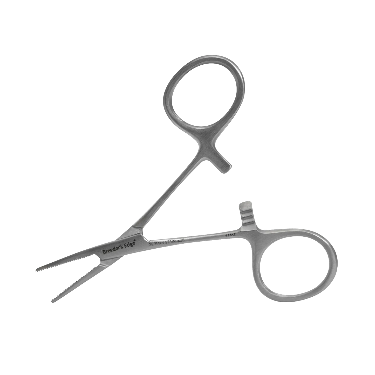 Breeder's Edge® Clean Cut™ Umbilical Forceps,"Ring-handled forceps with serrated jaws"