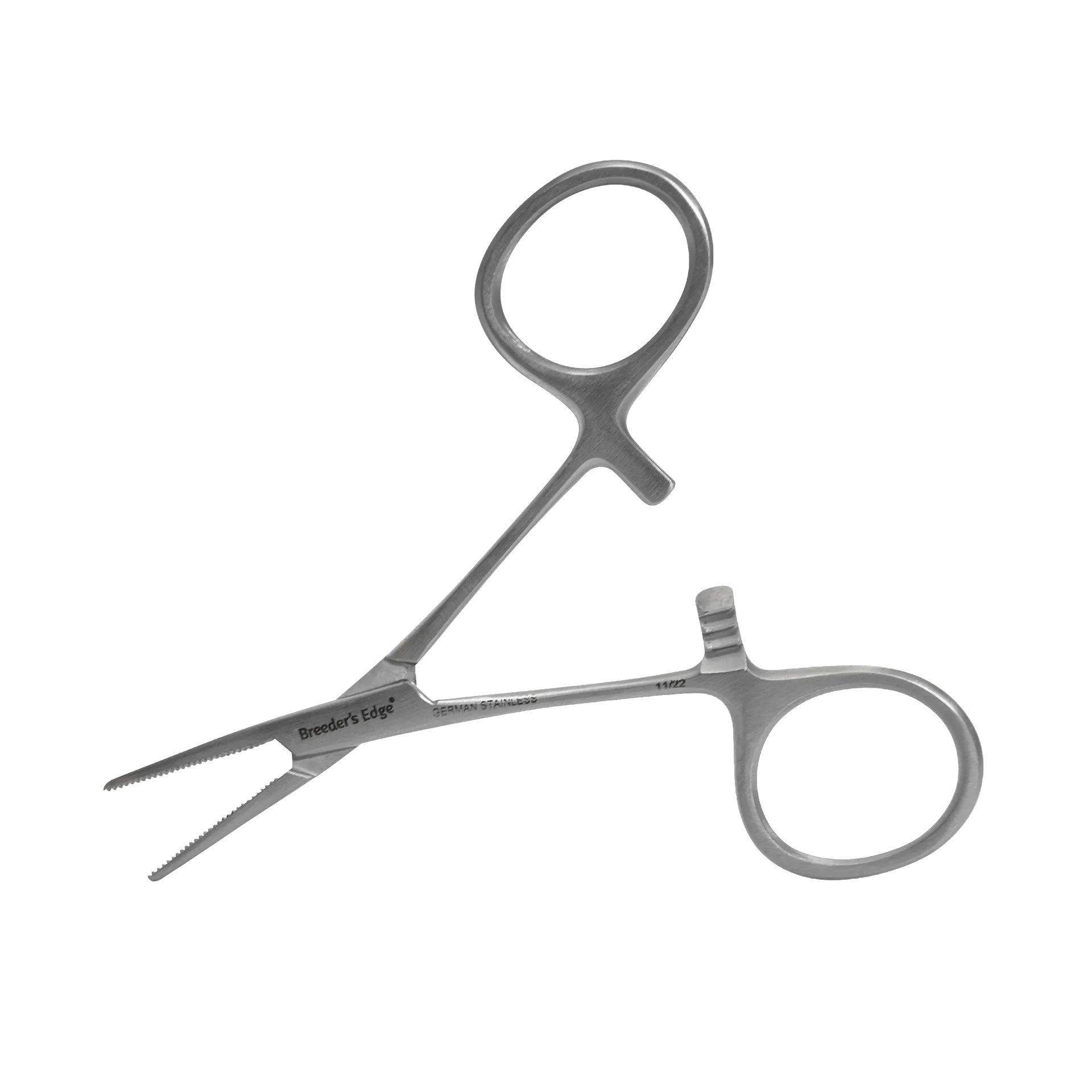 Breeder's Edge® Clean Cut™ Umbilical Forceps,"Ring-handled forceps with serrated jaws"