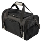 Mobile Dog Gear Pet Carrier Plus,"Black pet carrier with mesh top, side pockets, and shoulder strap"