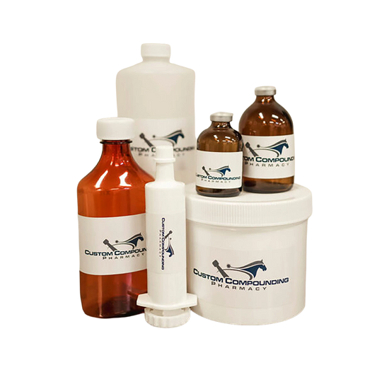Ivermectin 2% with Fenbendazole 20% Oral Suspension,"Amber and white medicine bottles with oral dosing syringe"